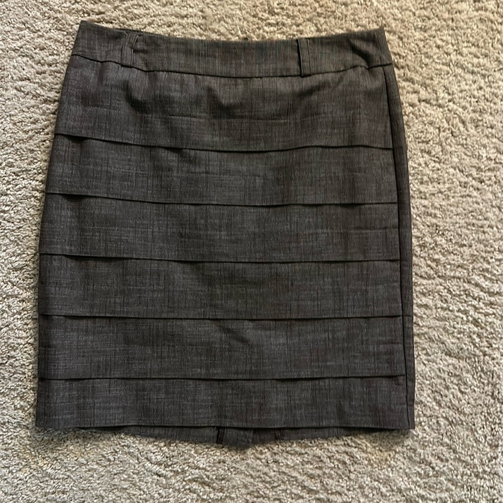 Brown/Grey midi skirt